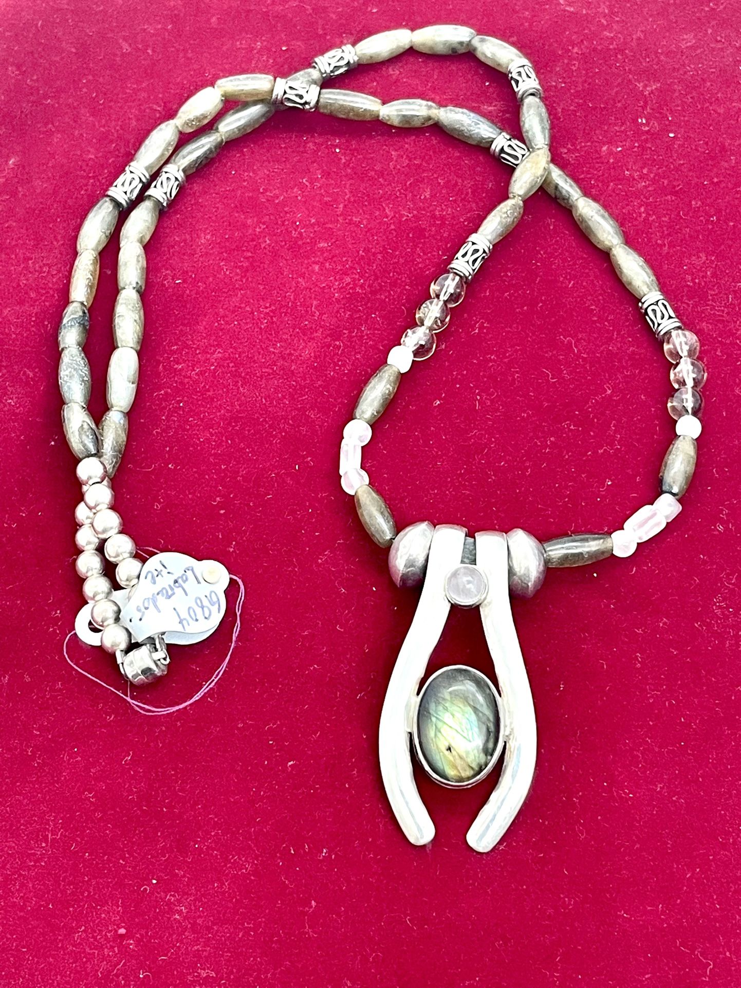 New Sterling Labradorite Necklace