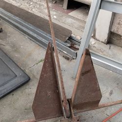 Vintage Anchor Mfg By Danforth Fluke Boat Weight USA Nautical Beach Decor Patina 