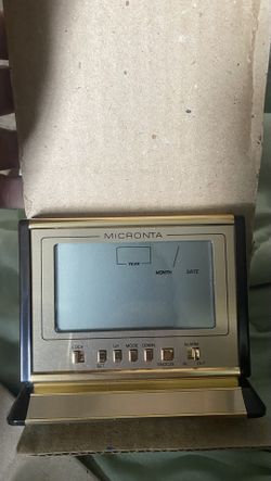 vintage Micronta LCD Desk Calendar Clock
