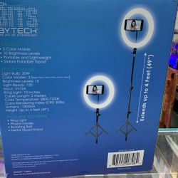 Bytech Selfie Ring Light With Tripod Lg 