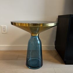 Glass End Table And Coffee Table 