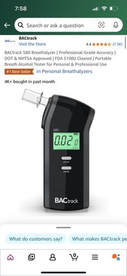 BACtrack S80 Breathalyzer- New In Box
