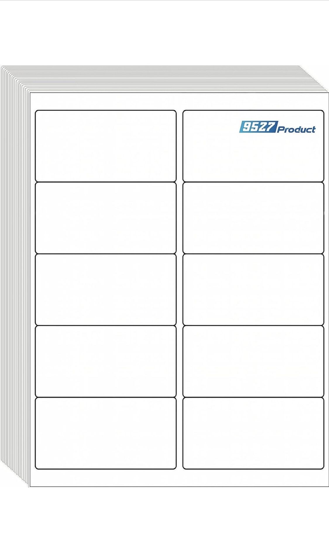 9527 Product 10 UP Sticker Labels, 2x4 inches FBA Shipping Address Labels for Laser/Ink Jet Printer, 30 Sheets Total 300 Labels