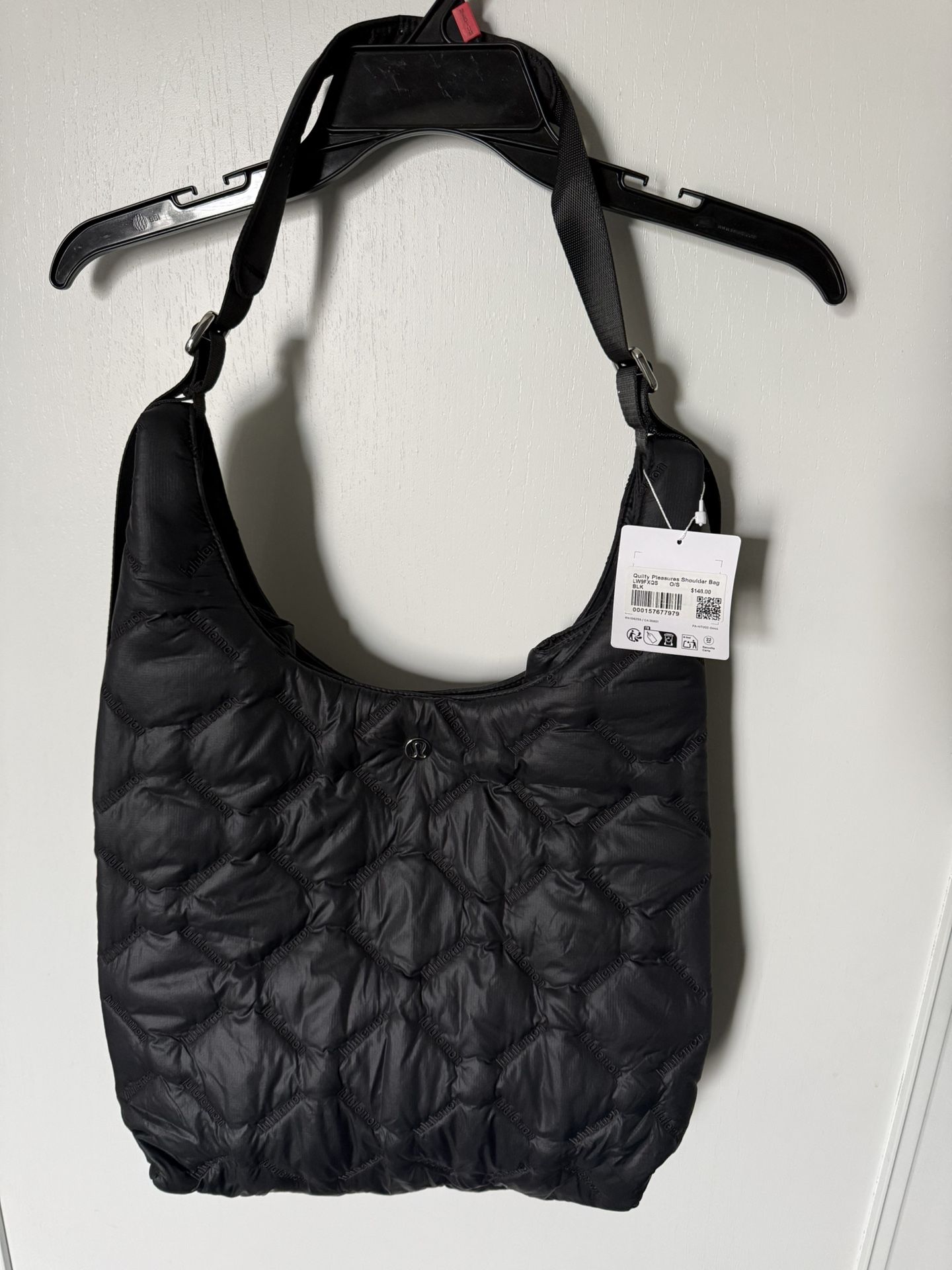Lululemon Black Quilty Pleasures 14L Shoulder Bag - New With Tags