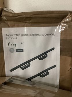 Garvee 7-Inch Truck Side Steps - Running Boards for 2019-2023 Ram 1500 Crew Cab