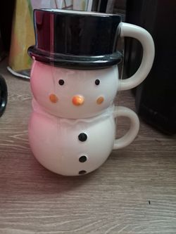 Snowman cup set