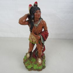 Universal Statuary Corp.1976 Indian Warrior Native American Statue 14"


