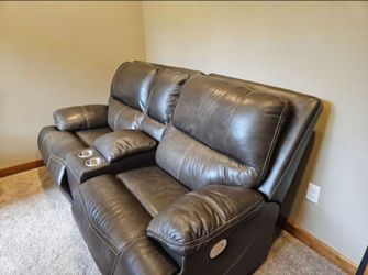 Leather Power Recliner