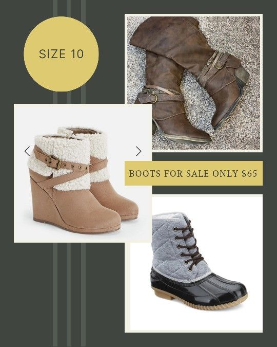Adorable Brand New Women's Size 9/10 Boot Bundle
