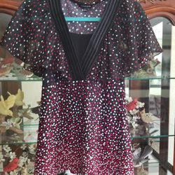 Women's Size Small Polka Dot Blouse