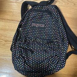 JanSport Kids' Backpack with Colorful Dots