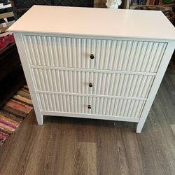 Amberrae Large 3 Drawer Dresser, see pic 6&7 small hole on back panel