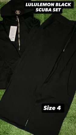 LULULEMON SCUBA BLACK SET