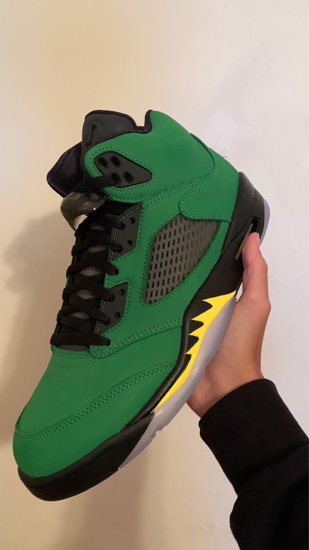 Jordan 5 Oregon/Green Apple 2020 Size 10.5