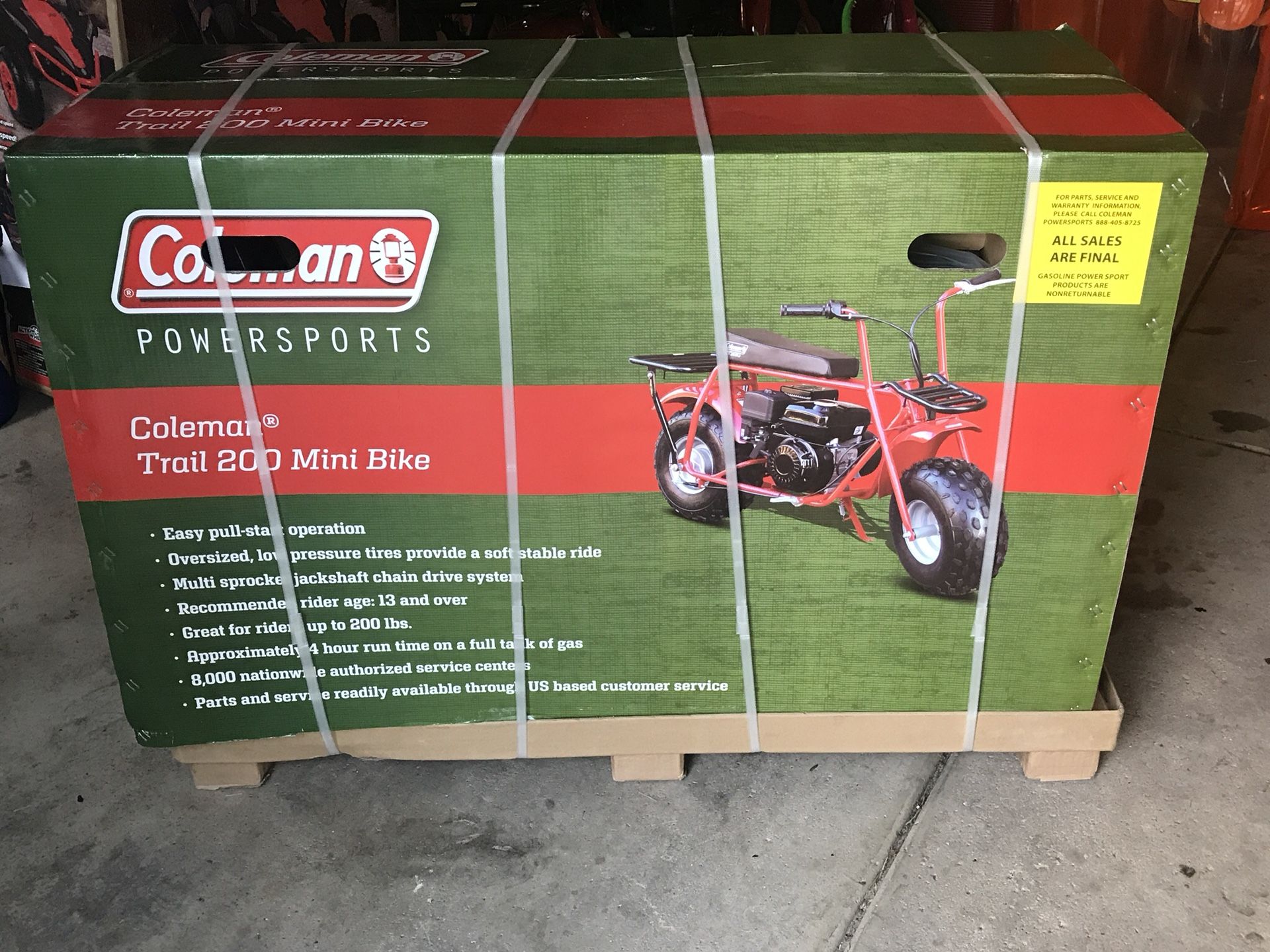 Coleman Powersports 196cc/6.5HP CT200U Gas Powered Mini Trail Bike