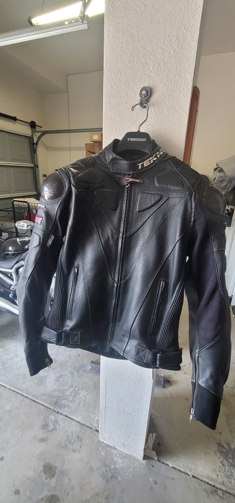 Teknic Motorcycle Leather Riding Jacket