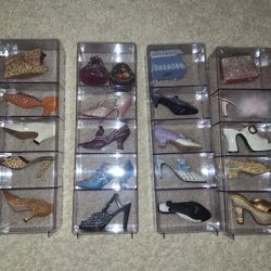 Ceramic Miniature Shoes and Purses Collection