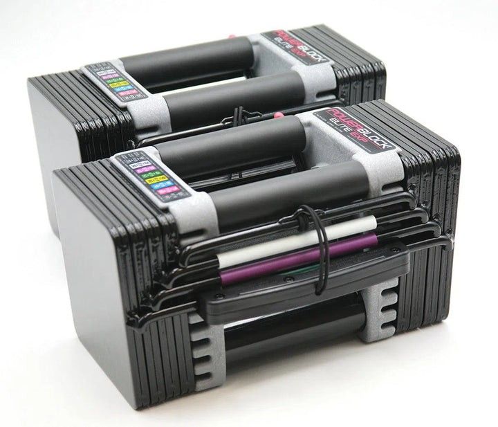 NEW IN BOX! PowerBlock 50 LB Elite - Set of 2 Adjustable Dumbbells