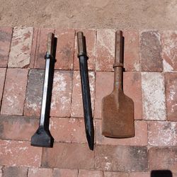 Air Compressor chisel bits For 90 Pound Jackhammer. The Shovel Is Sold 3 inch chisel and point breaker are only available