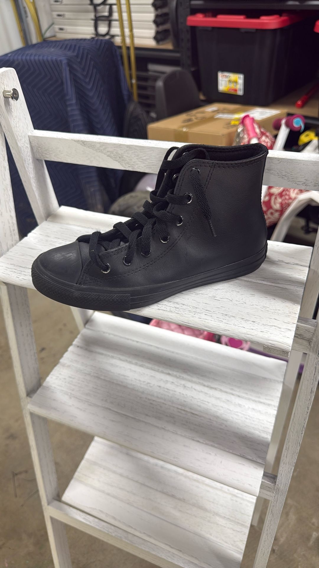 Black Leather Converse