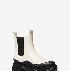 Michael Kors-Dupree Two-Tone Leather Boot