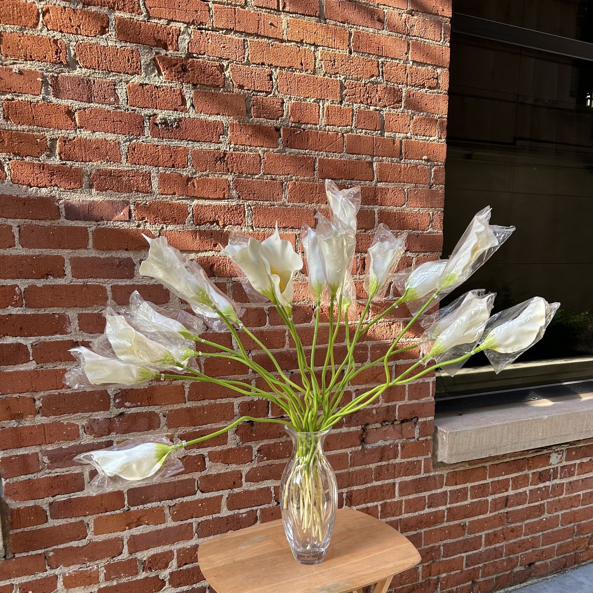 Silk Calla lilies Wedding bouquet arrangement