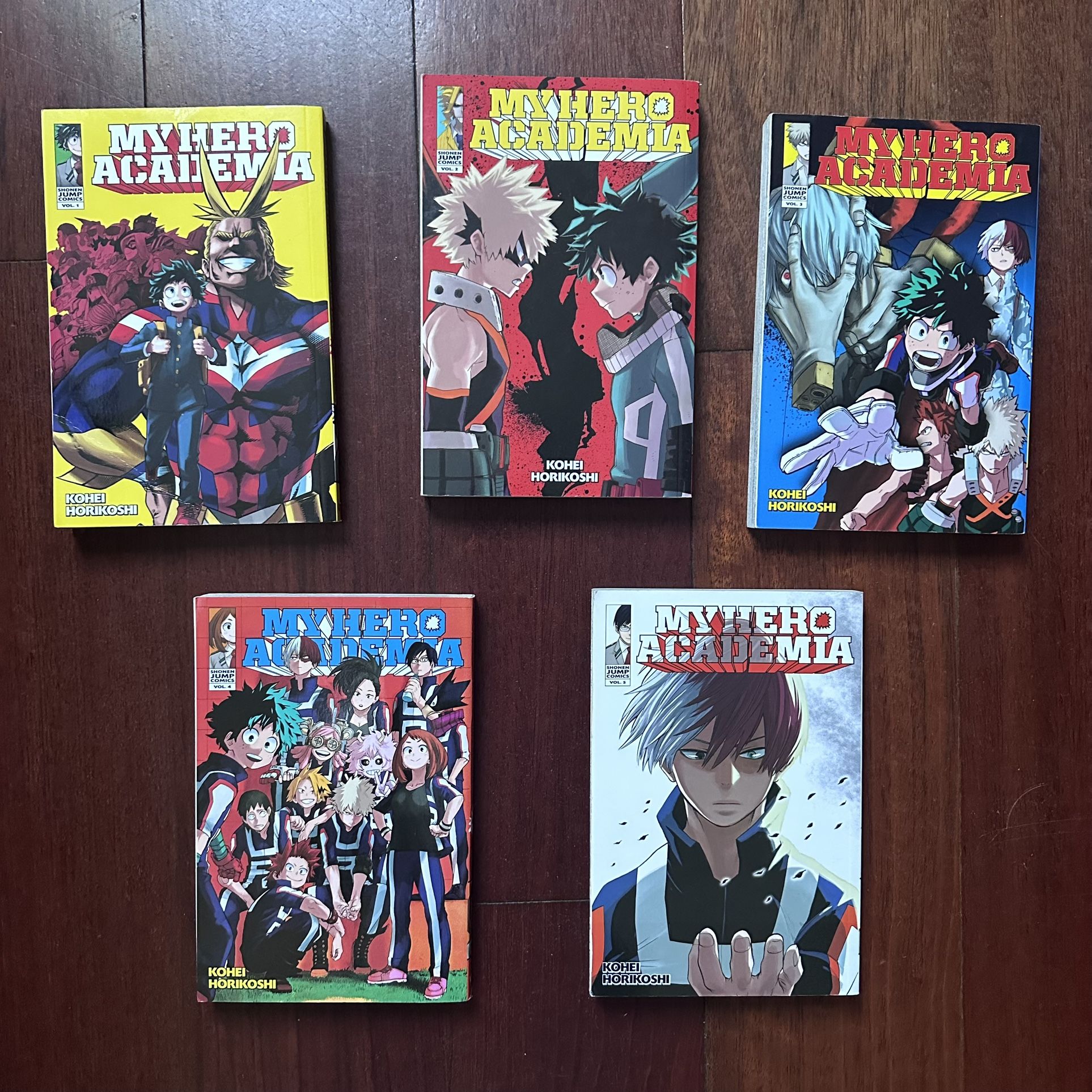 My Hero Academia Manga Volumes 1-5