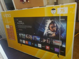 75" Vizio Chromcast Smart Tv Streaming Apps 4k  New Only Open To Take Pics.  Great Quality Pic 