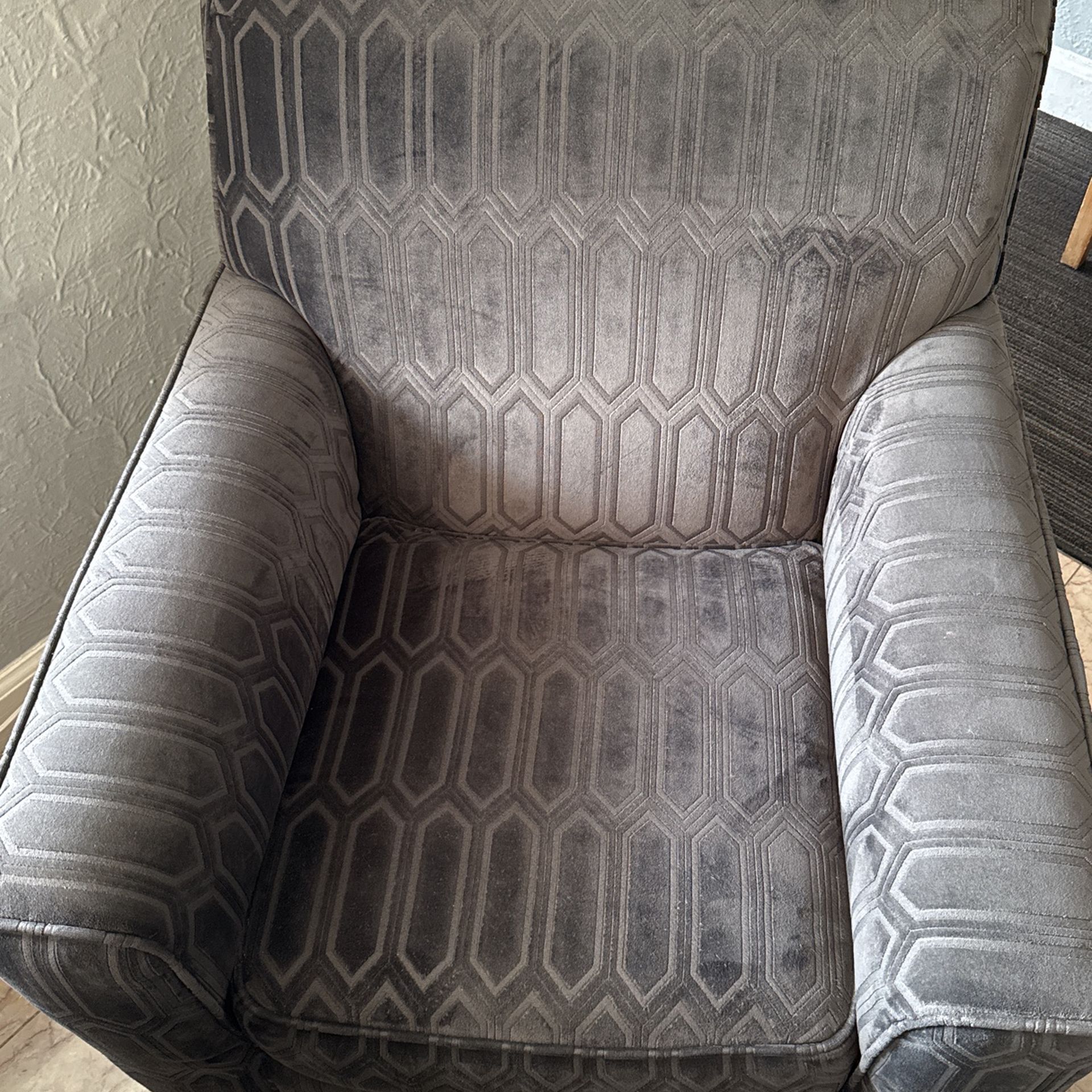 Gray Rocket  & Swivel Chair For Living Room 