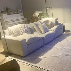 Modern Modular Sectional Sofa – Feather Down Cushions – Deep Seats