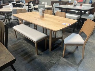 6-piece dining set on sale 79” x 40”