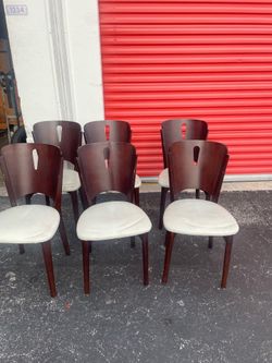 6 DINING CHAIRS real wood