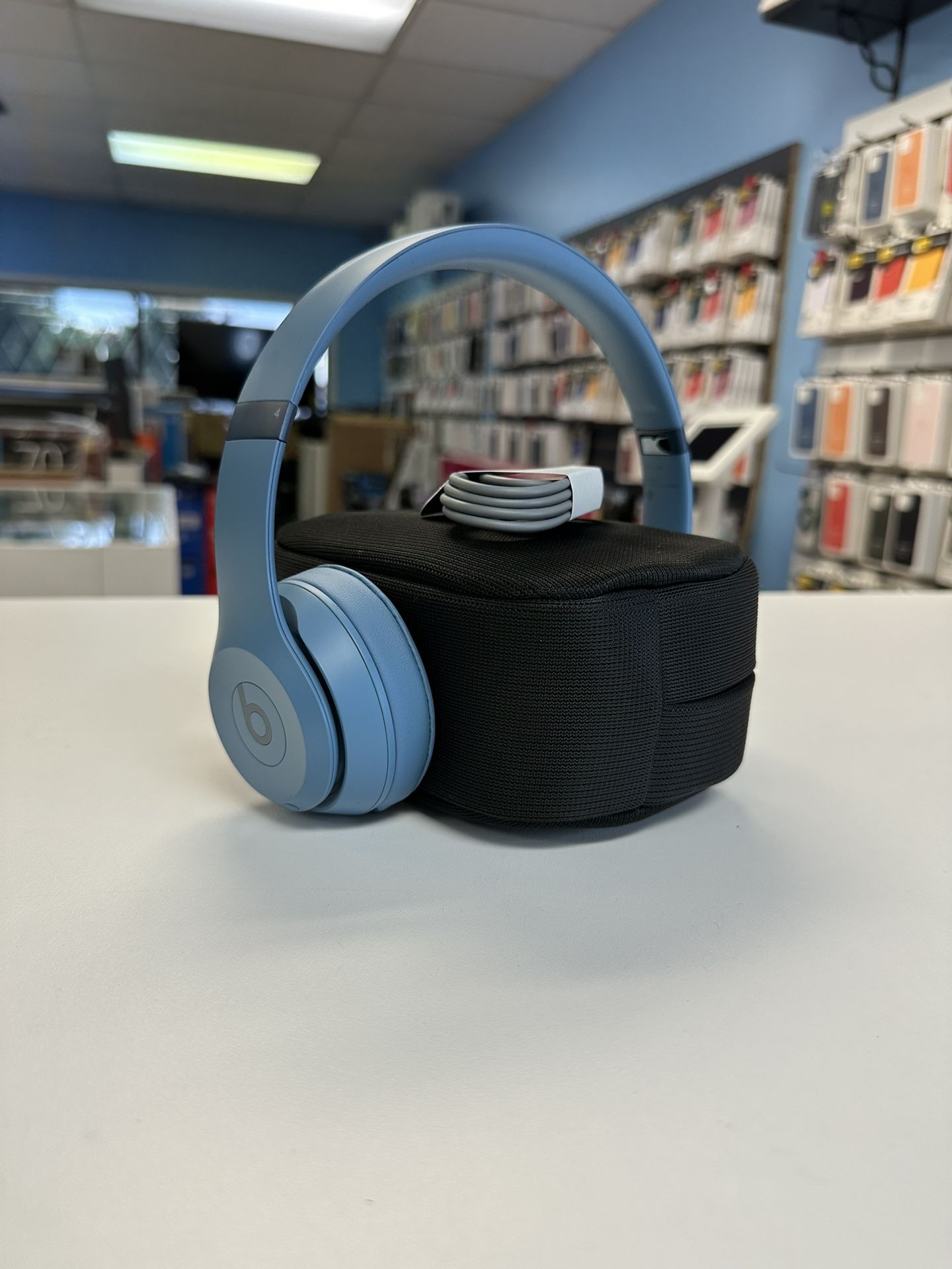 Beats Solo 4 Blue With Apple Care Warranty