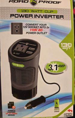 "NEW!" Roadproof Cup Power Inverter 130w