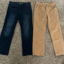 Boys Jeans Youth Size 12 Large Blue Brown