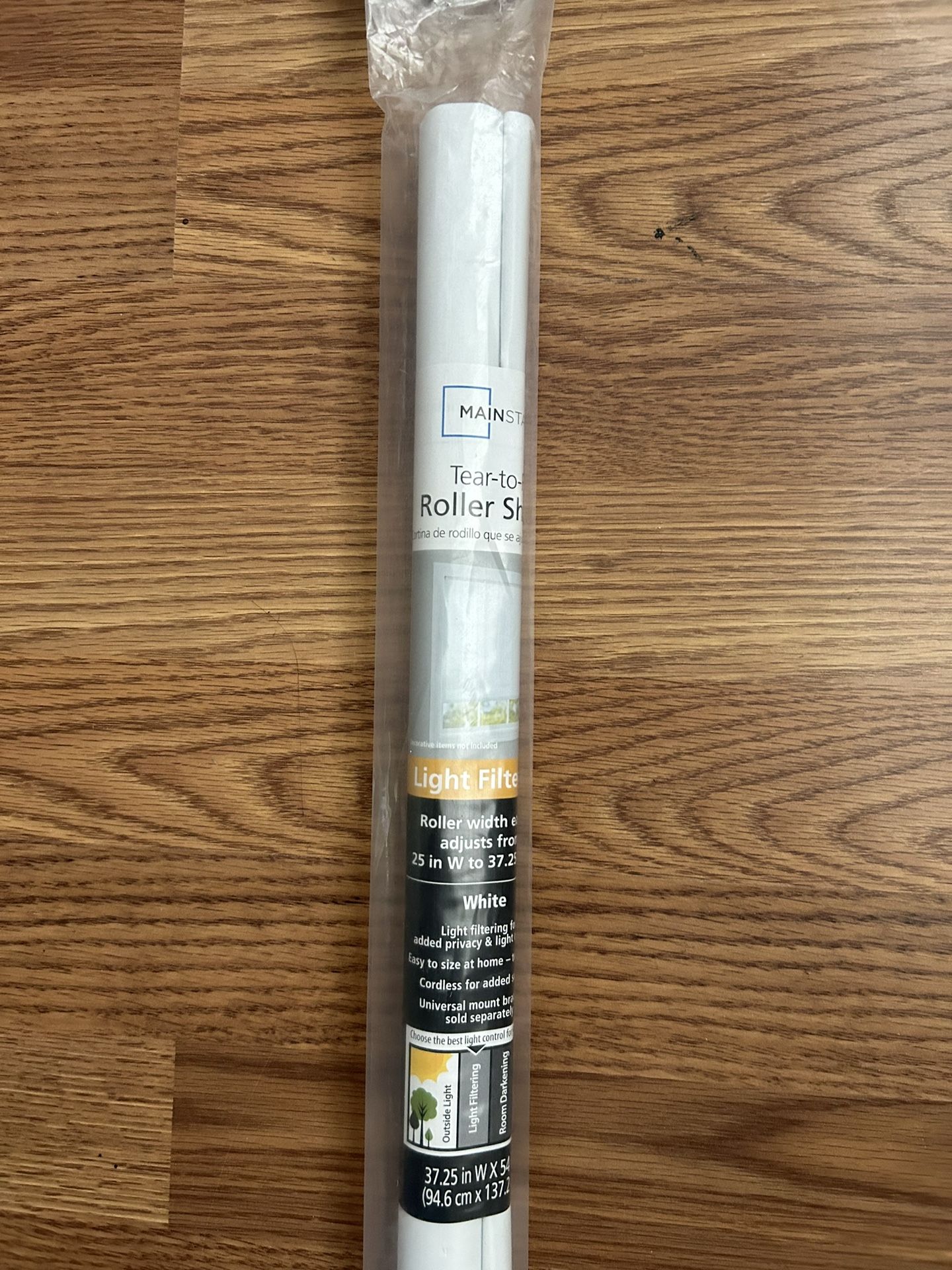 Light Filtering Tear-To-Fit Roller Shade