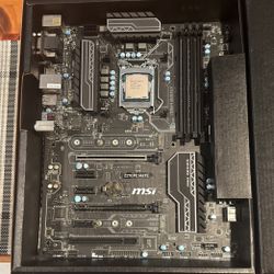 Msi Z270 MATE Mother Board W/ I7-7700k