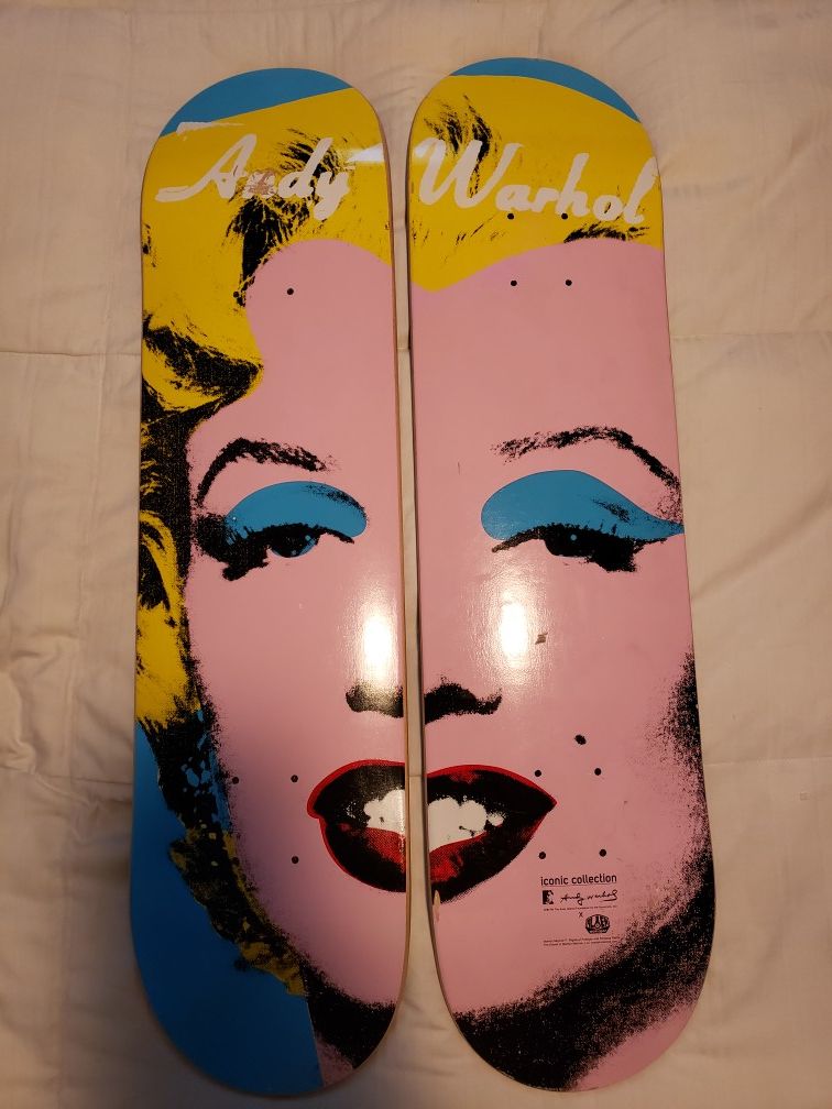 Marilyn Monroe Andy Warhol skateboard decks