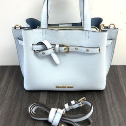 Michael Kors Emila Small Pebbled Leather Satchel