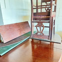 Antique Oval Cherrywood Dining Table 