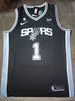 Brand New Spurs Victor Wembanyama Nike NBA Draft First Round Pick Swingman Jersey  Icon Edition