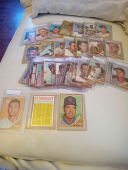 Vintage 1962 Topps Baseball card lot -EX with high numbers