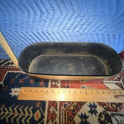 Heavy Vintage Brass & Chrome Tray Dish 