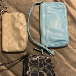 Designer  New Unused  Wristlets Bought International Mall  About 8 Years Ago$15 Each (gray Coach Sold)