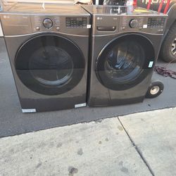 LG Front Load Washer And Gas Dryer 