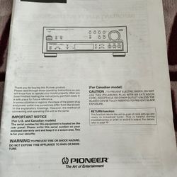 Pioneer home redeeper still have the menu that remote works good