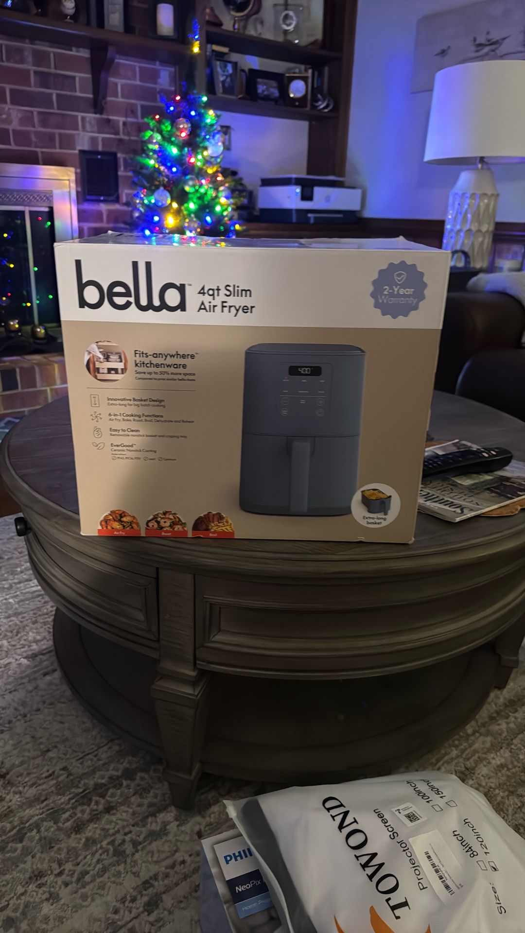 Bella 4 Qt slim air fryer