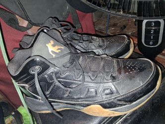 And 1 Black High-Top Basketball Sneakers with Gum Sole