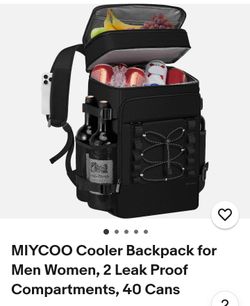 Back pack cooler