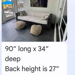 SOFA For 🛋 Porch!! Relax In August Kept Nice